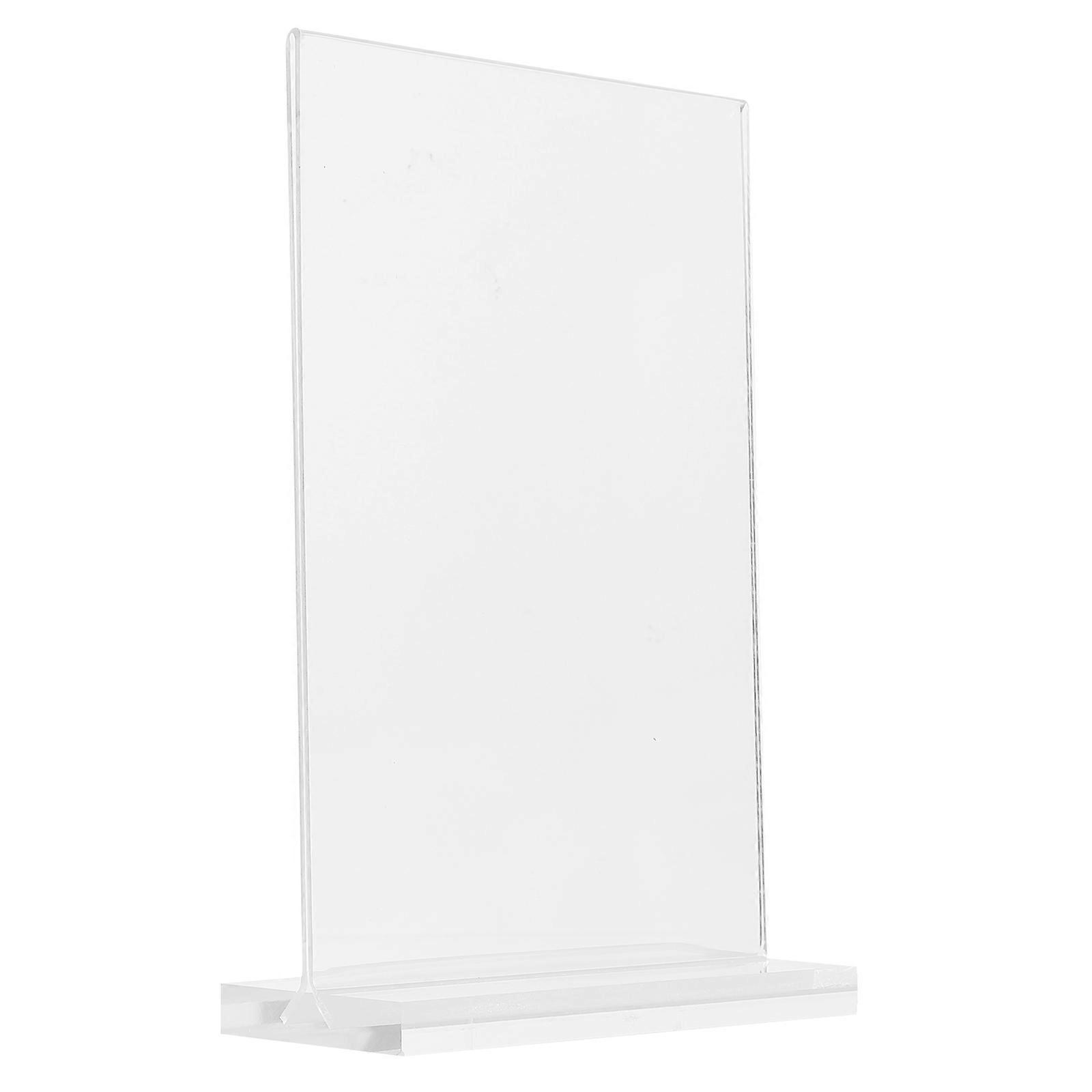 Acrylic Sign Holders Flyer Display Stands Practical 18Pcs Transparent Set