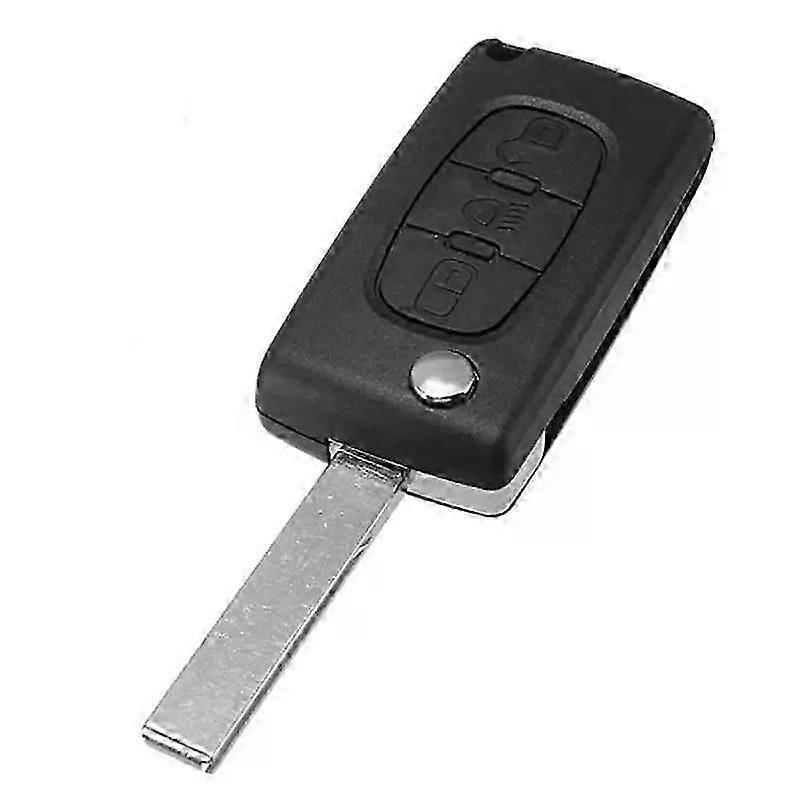 Universal Flip Key Remote Car Key Fob - Compatible with Various Models Including 307 and 3008, with 2-Button Design