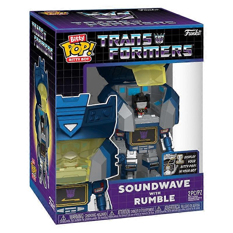 Figurină Transformers Bitty Bots Soundwave cu Rumble, pachet de 2