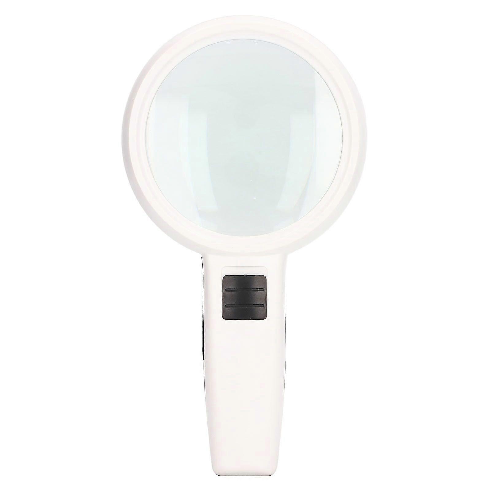 magnifying glass 30x hd magnifier handheld illuminated magnifying glass with slip proof switch