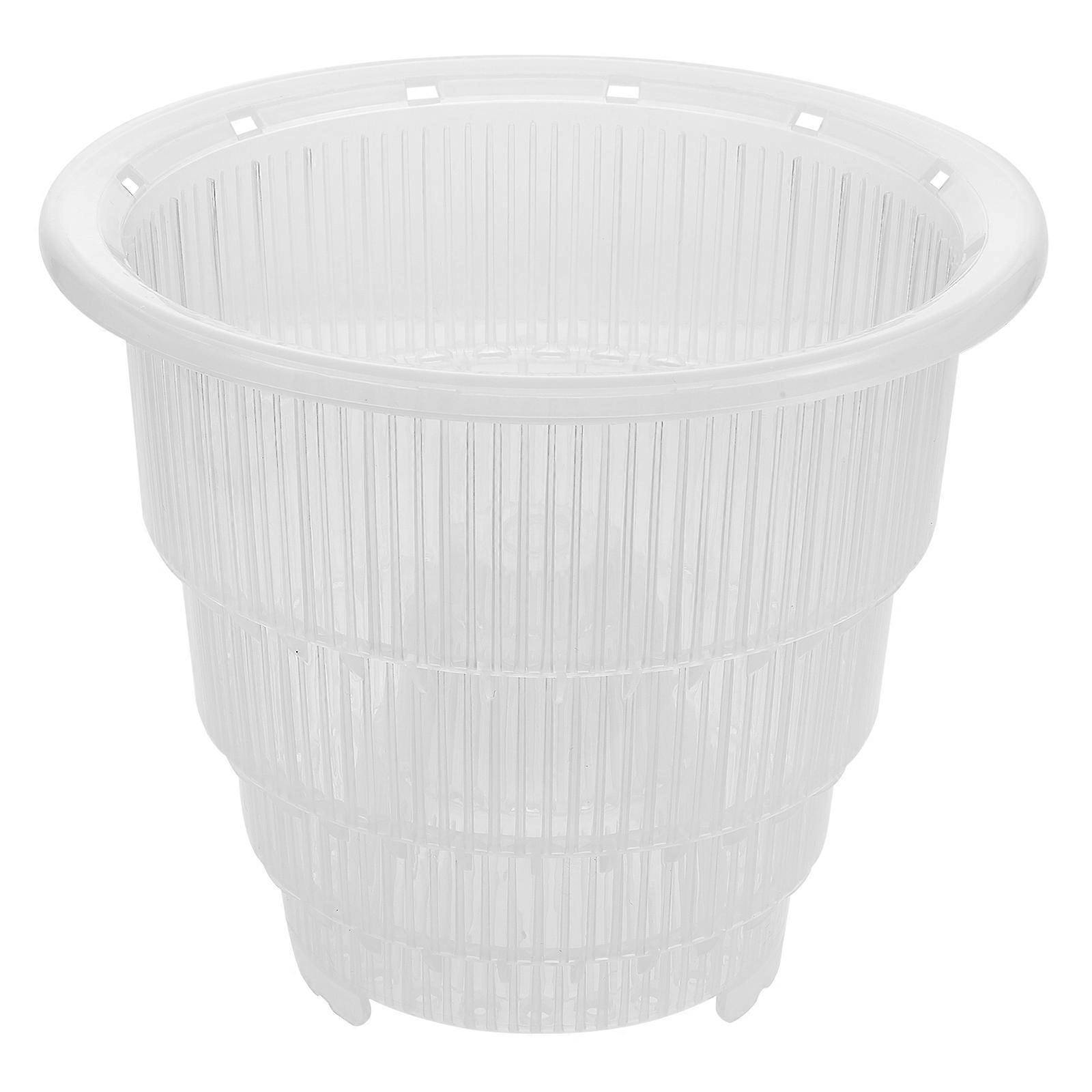 Root-Control Flower Planter Plastic Flowerpot for Indoor Plants 2Pcs White