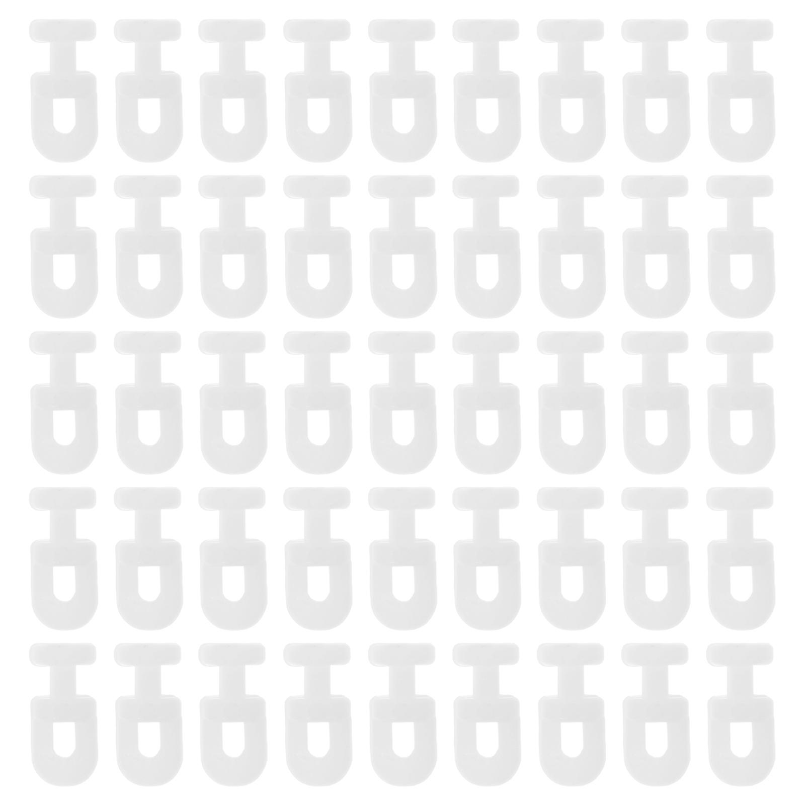 600Pcs Curtain Track Rollers Plastic for Quiet Glide White Hardware