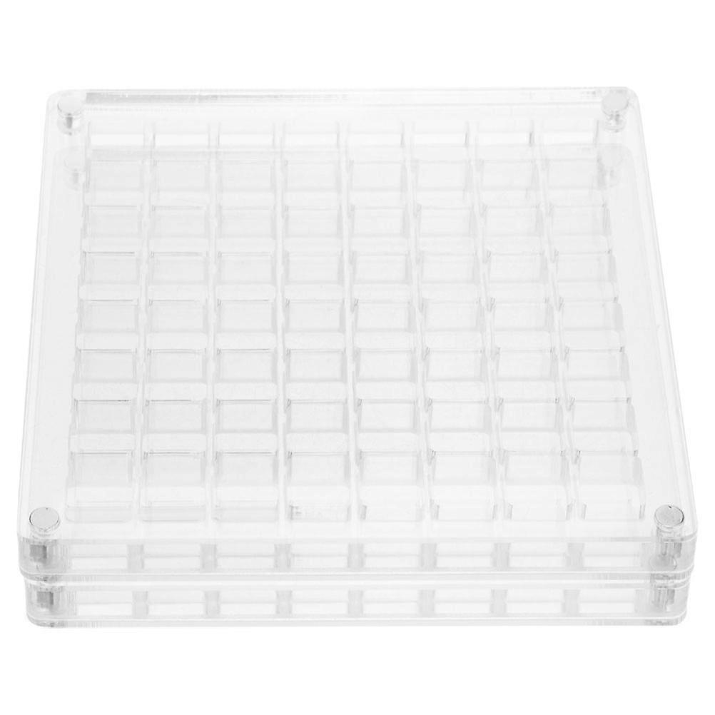 Seashell Holder Display Box for Home Use Acrylic Material 2Pcs Clear Case