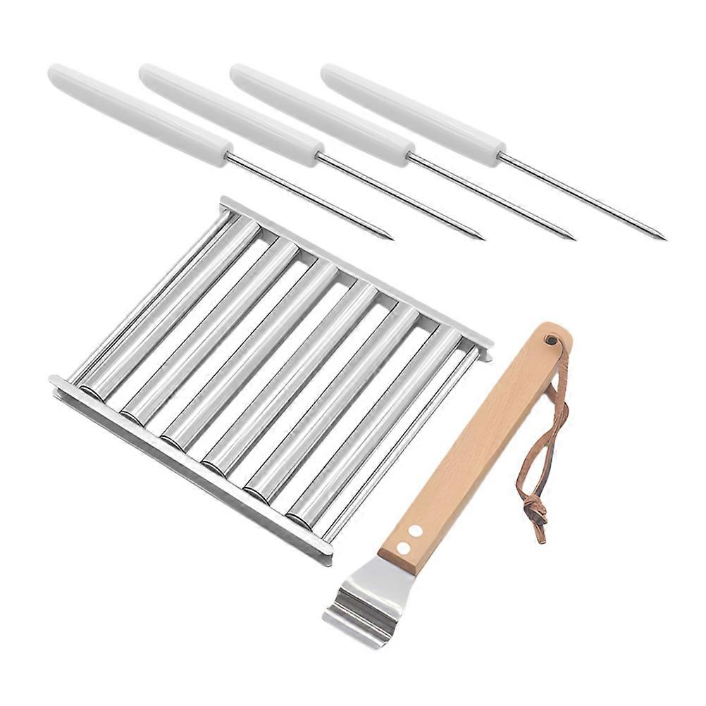Stainless Steel Sausage Roller Rectangular BBQ Equipment 3 Sets Easy To Clean Design