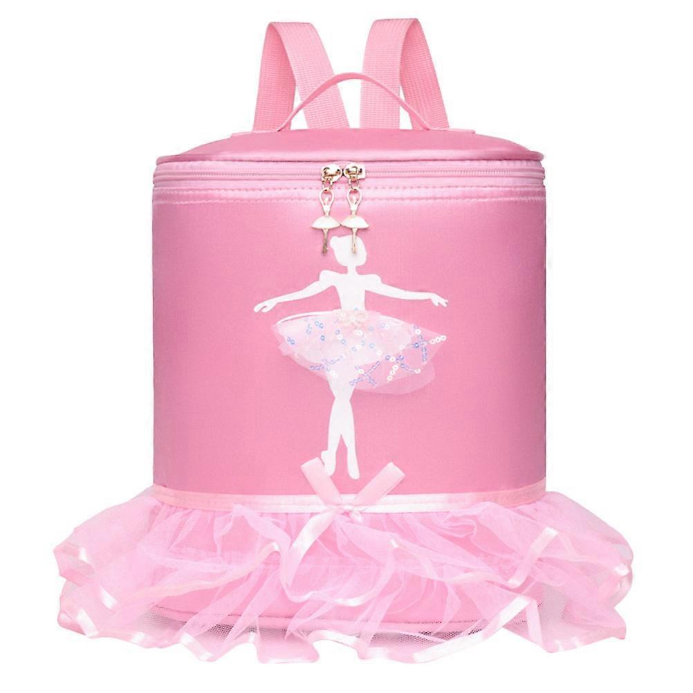 Ballet Backpack Pink Nylon Designed with Adjustable Strap and Durable Material for Home
