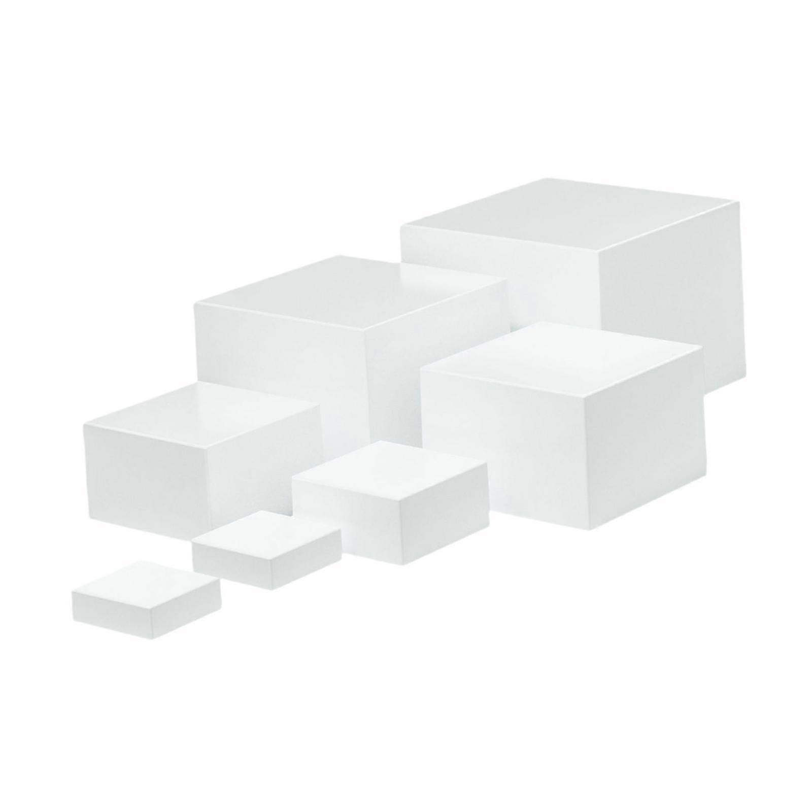 7 Pieces Buffet Riser Stackable Space Saving for Food Cupcake Small Figurine