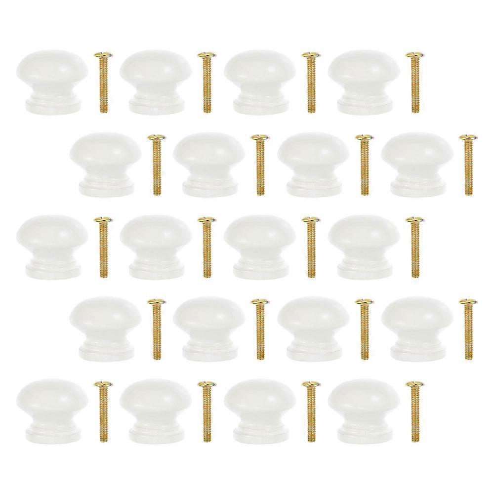 Furniture Knobs for Drawers Cabinet Knob for Simple Installation 40Sets White