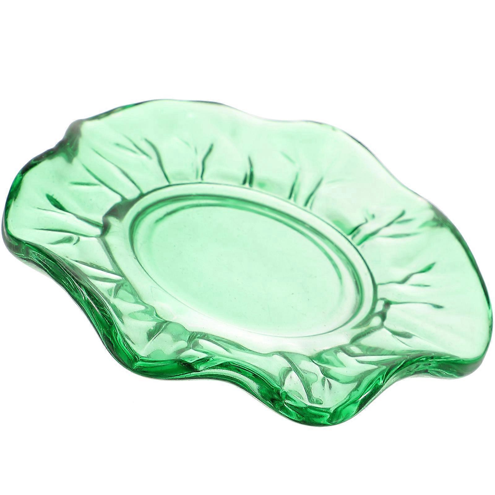Leaf Candle Holder Plate for Storage Use 3Pcs Table Decor
