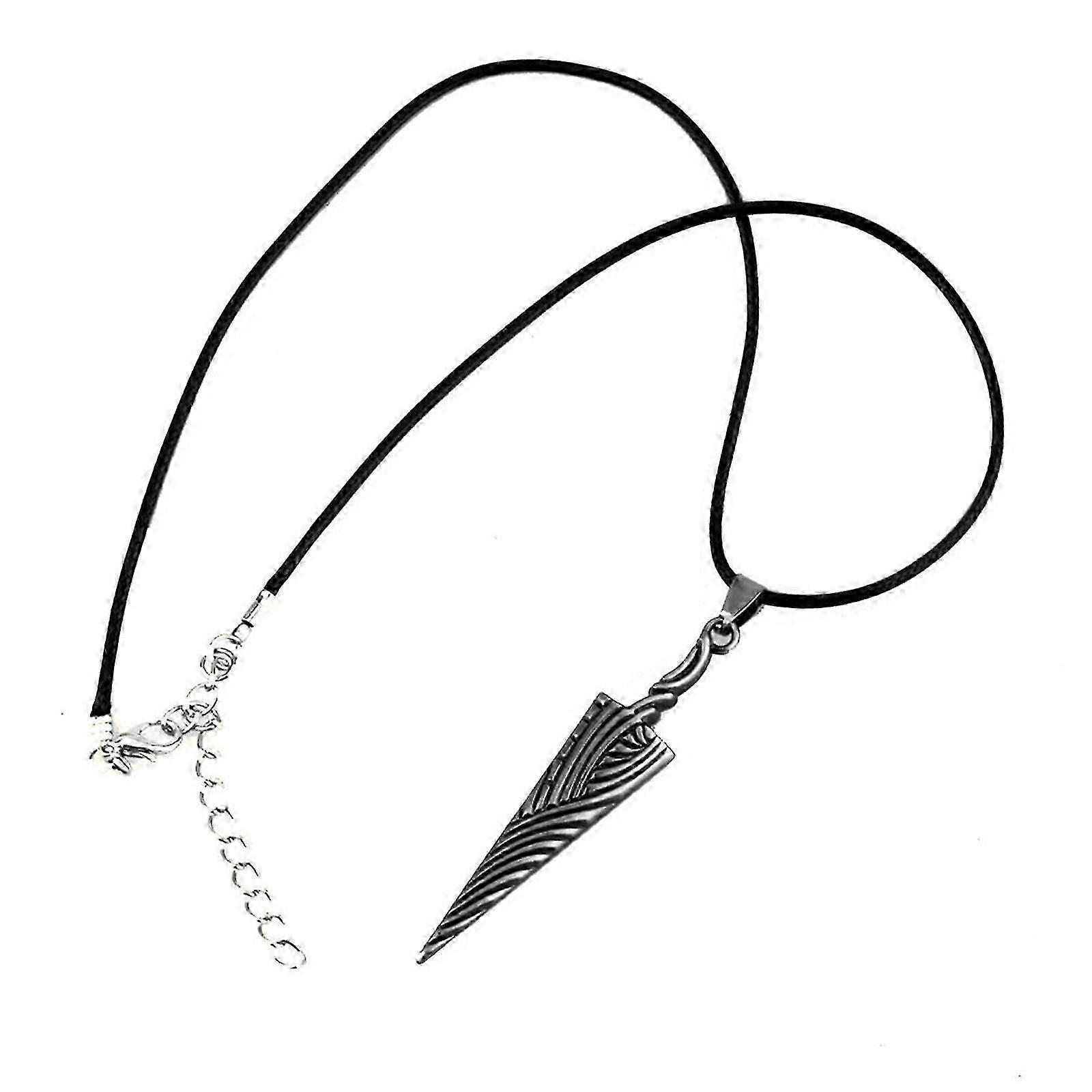 Portachiavi in lega con chiodo a forma di spada cava da cavaliere, per collana con corda.