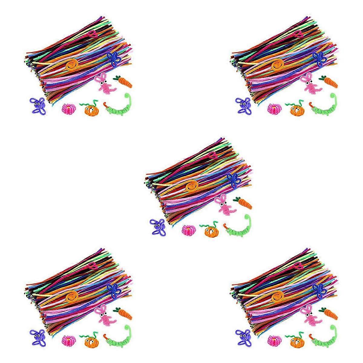 200 Pcs Random Colors Pipe Cleaners Chenille Stem For DIY Art Crafts