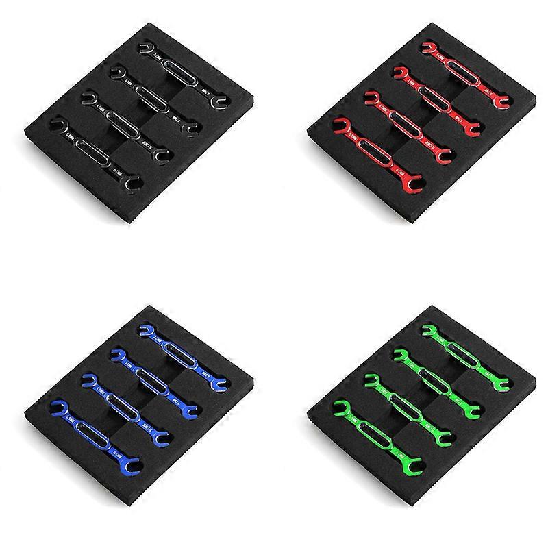 Adjustment Wrench Tool Set for RC Car 3/3.2/3.5/3.7/4/5/5.5/6mm-Blue