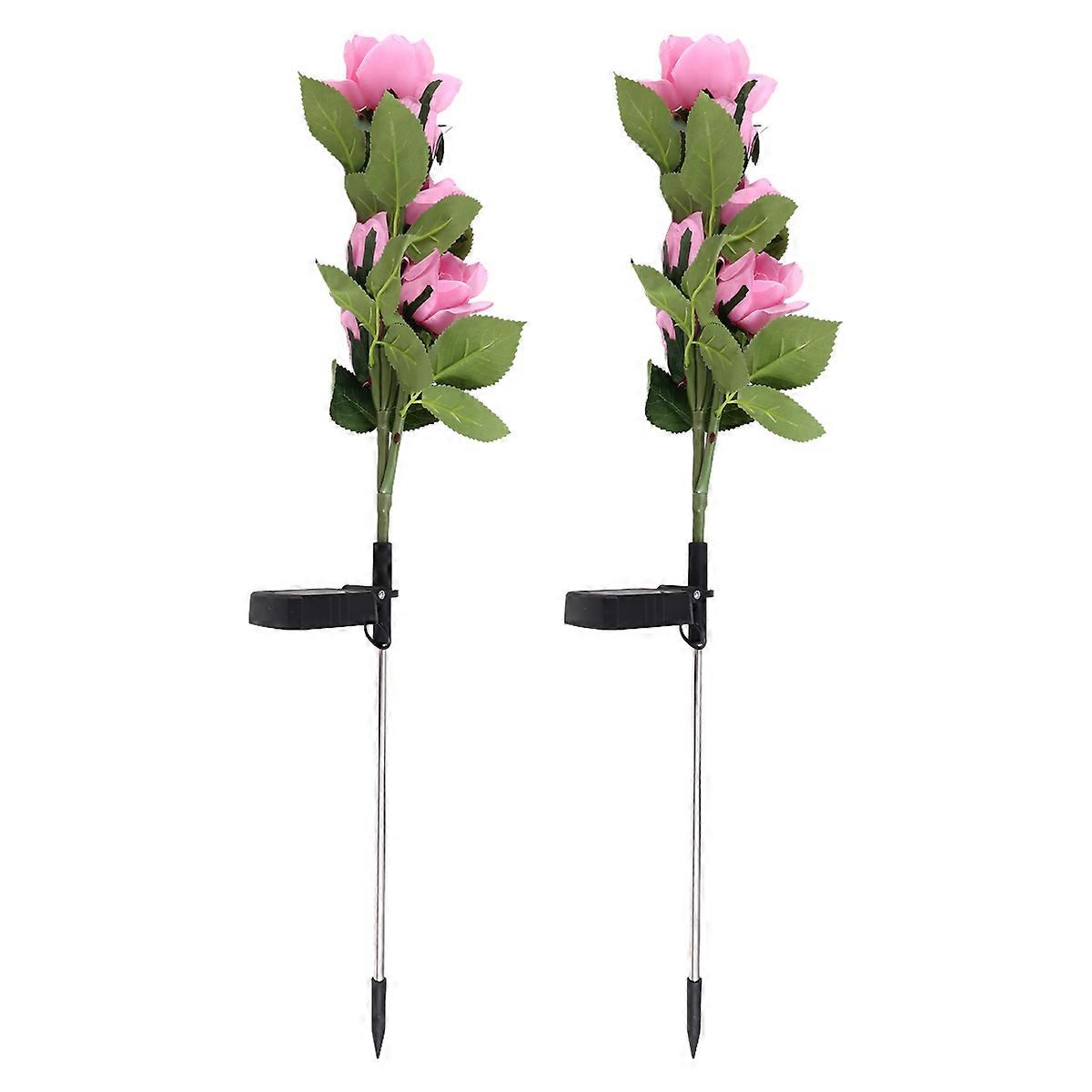 Simulation Flower Ground Insertion Lights Garden Decoration Light,B