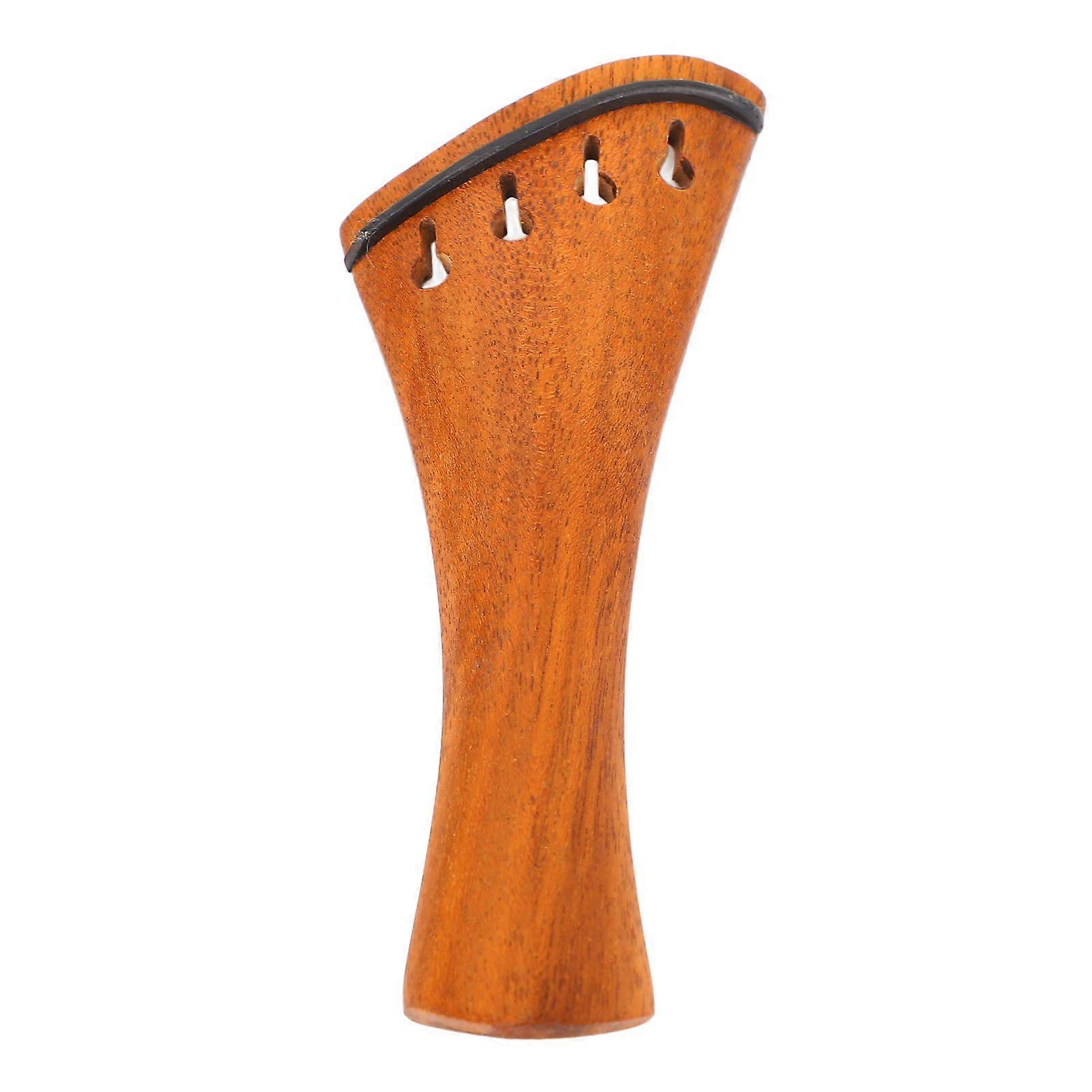 4 String Violin Tailpiece Wood Material Bevelled Fine Tune Tailpiece Replacement for 4/4 Size Violins