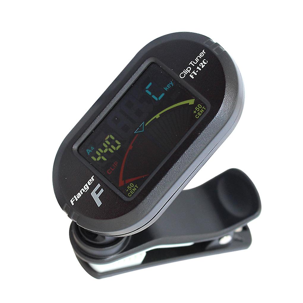 Lcd Chromatic Display Guitar Tuner Non-slip Clip-on Type Guitar Ukulele Violin Banjo Digital Tuning Device