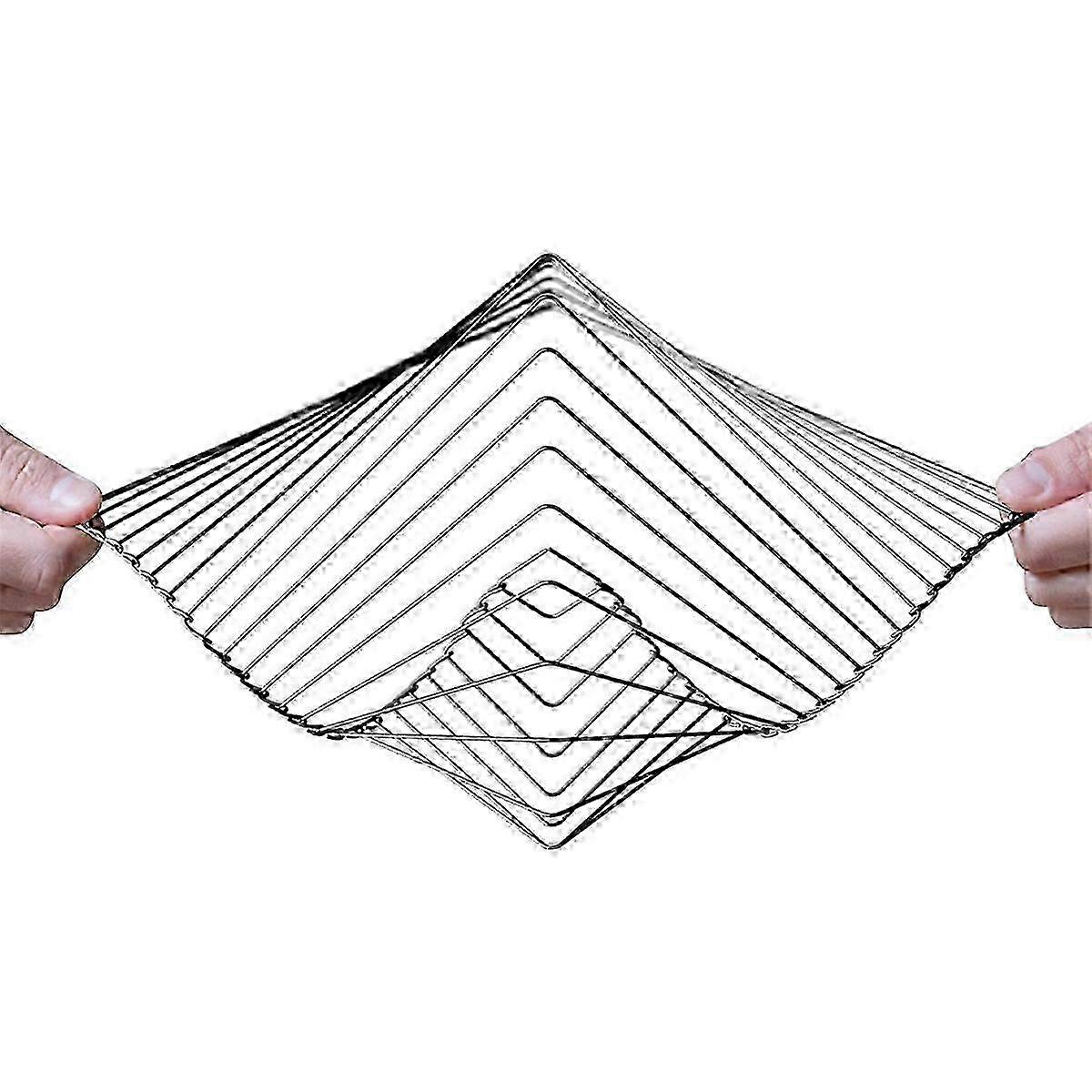 Mesmerizing Kinetic Wind Spinner - Square Wave Calming Art for Outdoor Decor