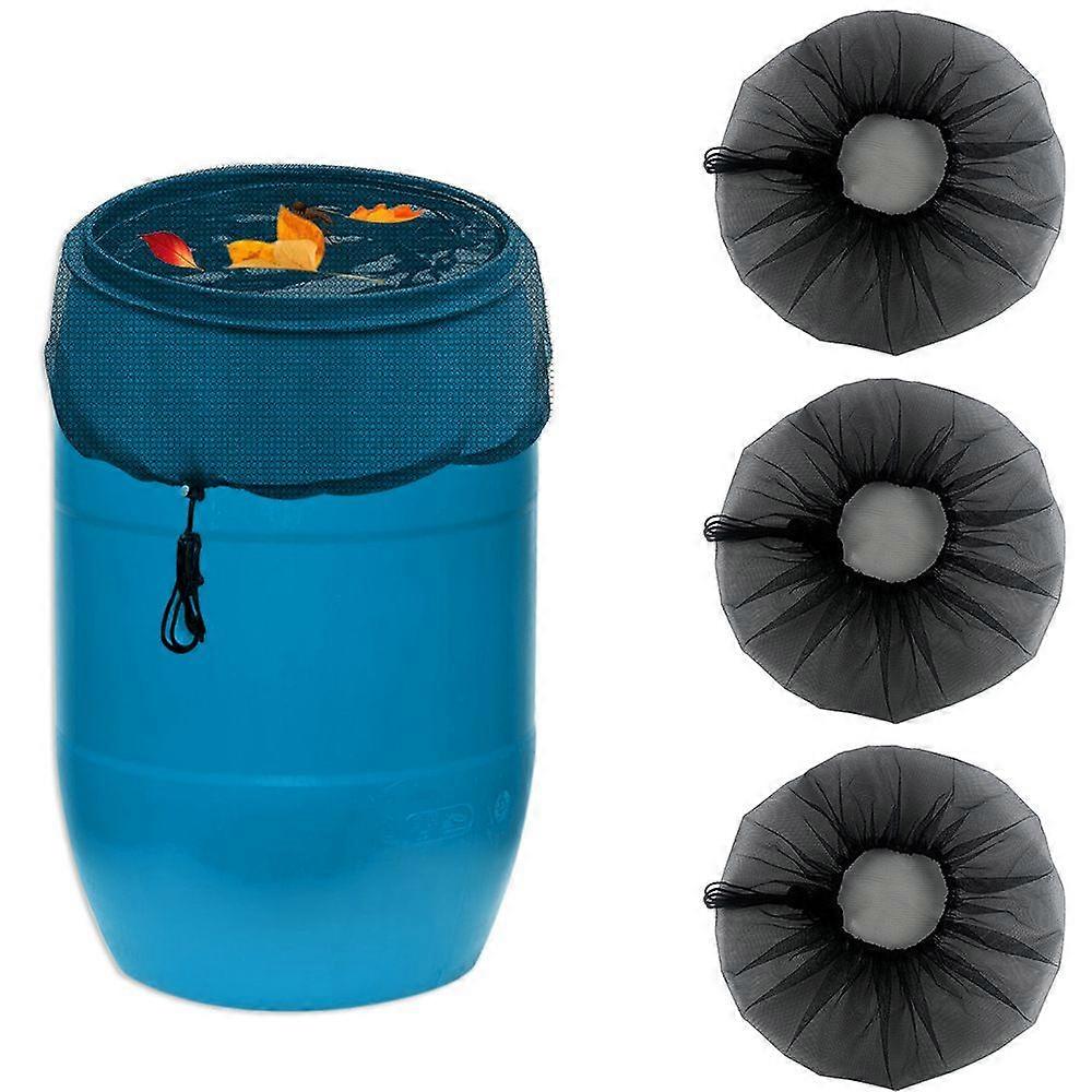 Round Rain Barrel Cover 95cm - Rain Barrel Net with Drawstring - Protection