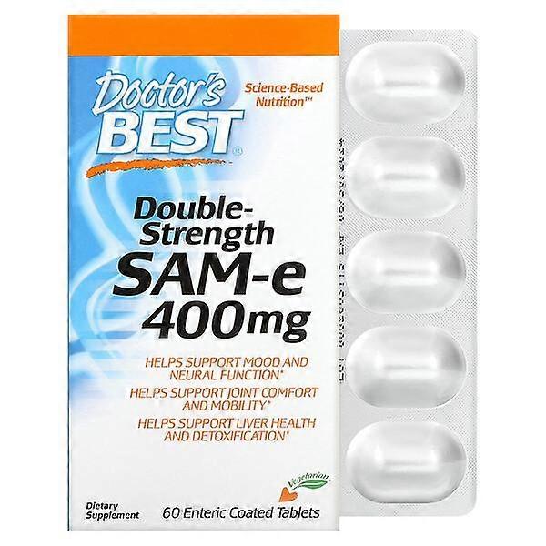 Doctor's Best, SAM-e, 400 mg, 60 Enteric Coated Tablets