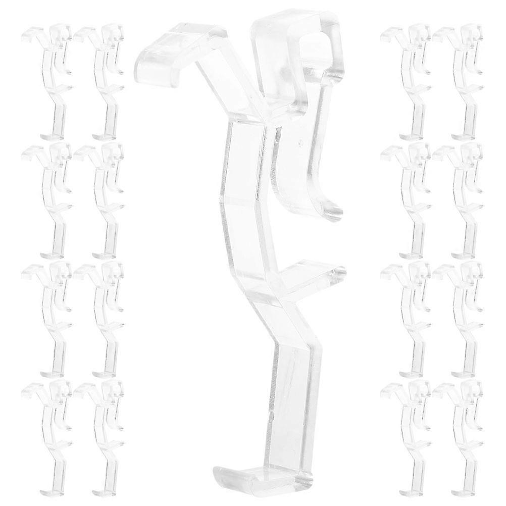 Clear Plastic Hidden Retainer Holder for Blind Valance 120Pcs