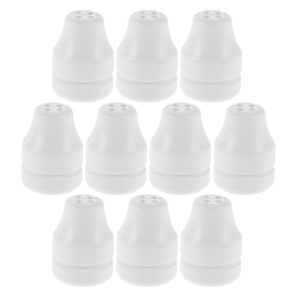 White Plastic Cord Knobs for Window Blind Pulls Set of 40 Pieces