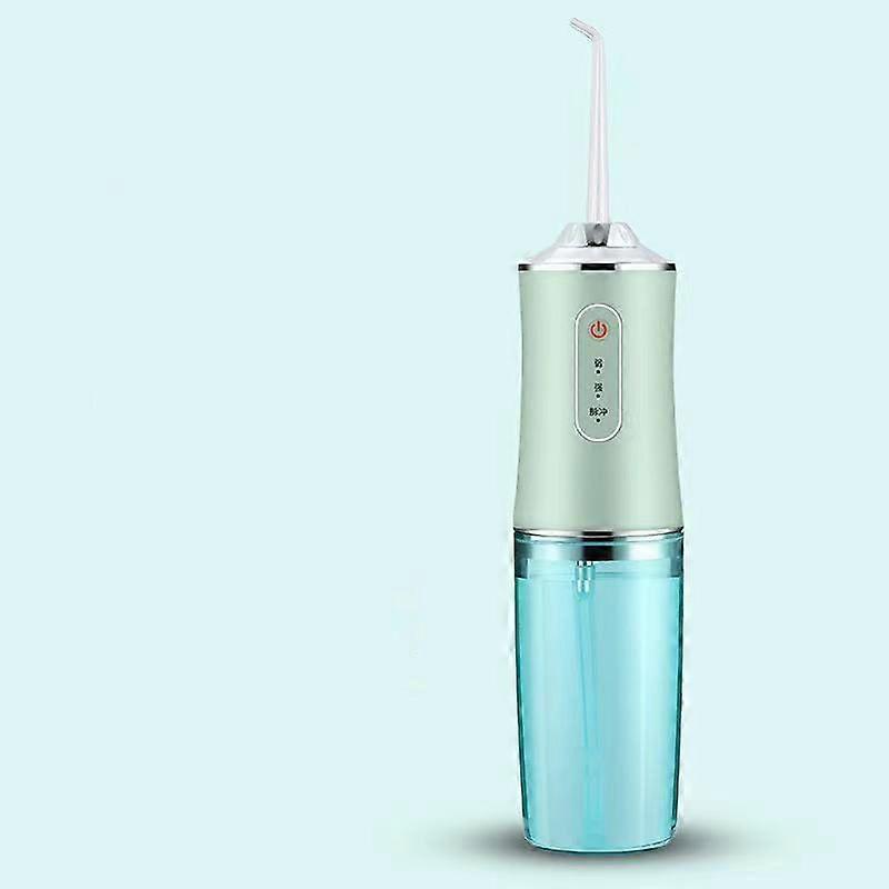 ポータブル歯科用ウォーターフロッサー - プロフェッショナルオーラル灌漑機、ウォーターフロッサーデンタルケアクリーニング(緑)