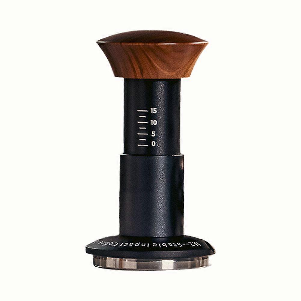 Coffee Tamper Espresso Tamper with Calibrated Spring Loaded Tamper with Ripple Base Coffee Distribu