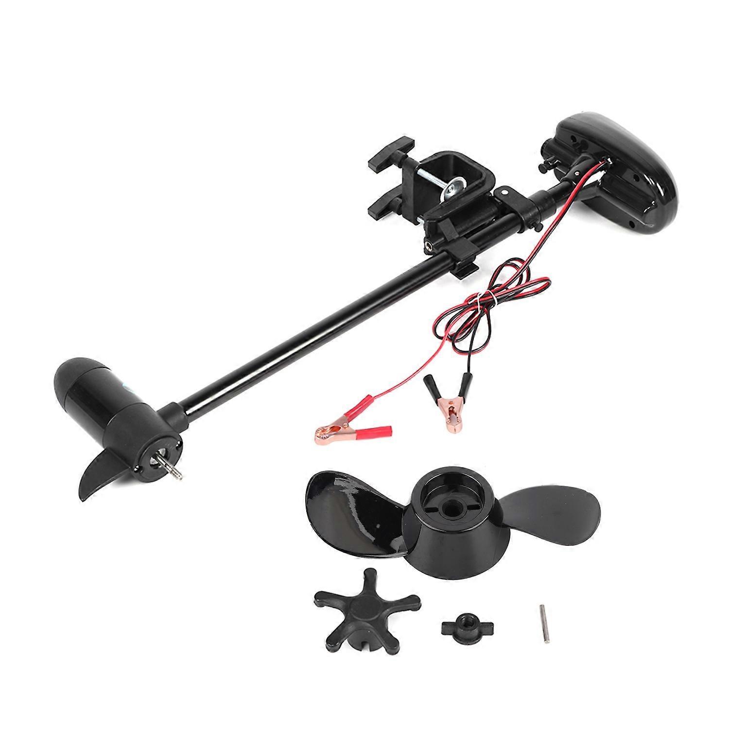 12V 18lbs Brushed Multi‑Gear Electric Mount Trolling Motor with Propeller for Inflatable Boat