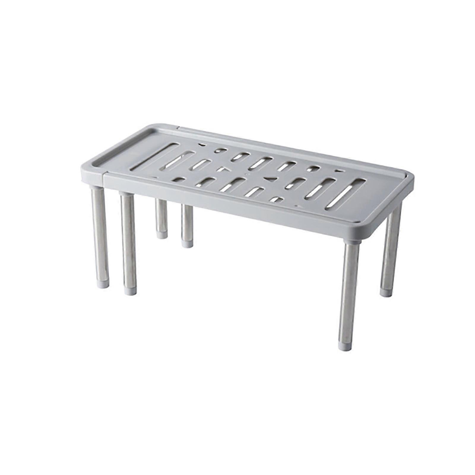 Expandable Counter Storage Rack, Kitchen & Bathroom Cabinet Organizer, Compatible with Bakeware Set & Kitchen Tools Set