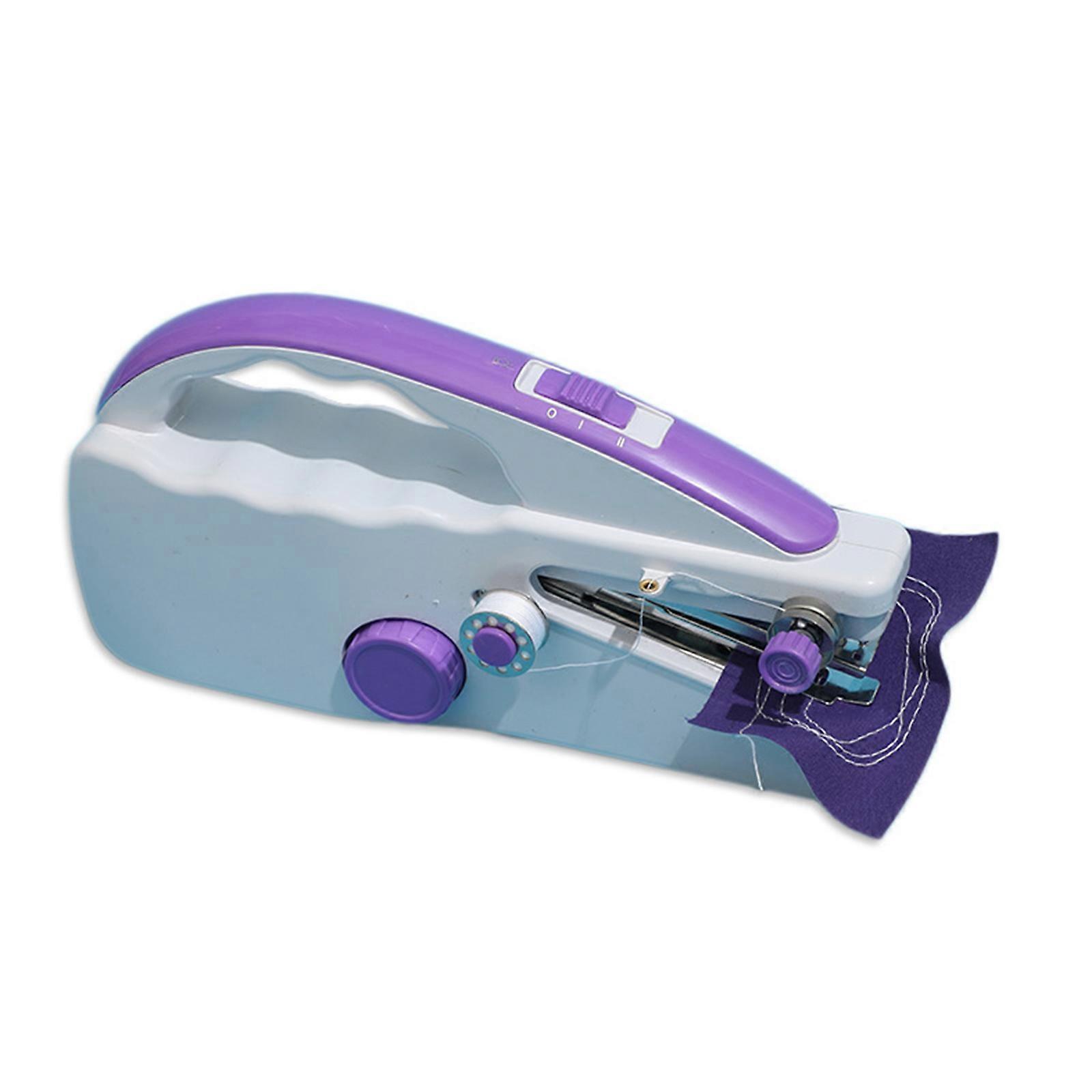 Transportable Electric Handheld Stitching Tool With Multiple Sewing Approaches Thin For Garment Repairing Travel Rudiments Grape Multicolor