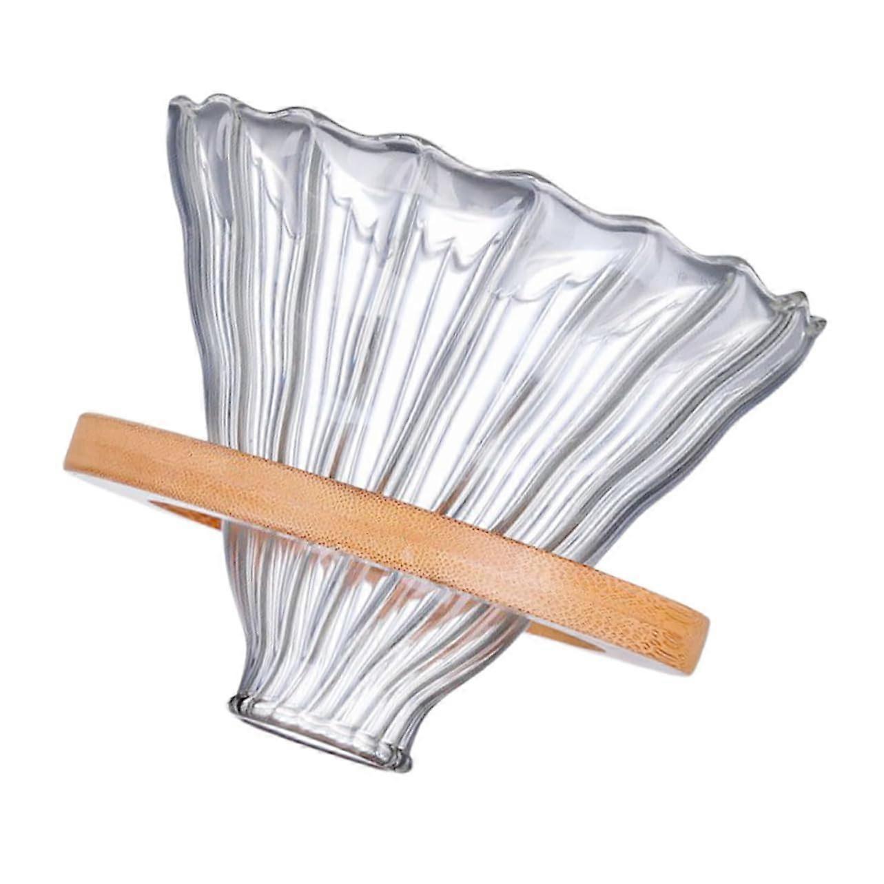 Home Coffee Maker Manual Dripper  Borosilicate Glass Cup Pour Over Brewer For Filtered Coffee Smooth Texture