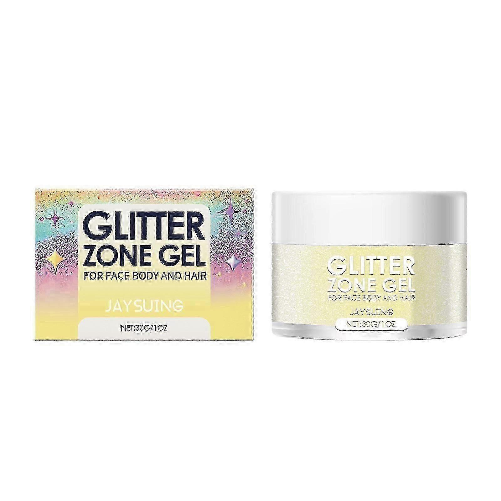Jaysuing بريق جل الكرة حزب كرنفال ثلاثي الأبعاد تسليط الضوء على تألق طبيعي جل الجسم للوجه