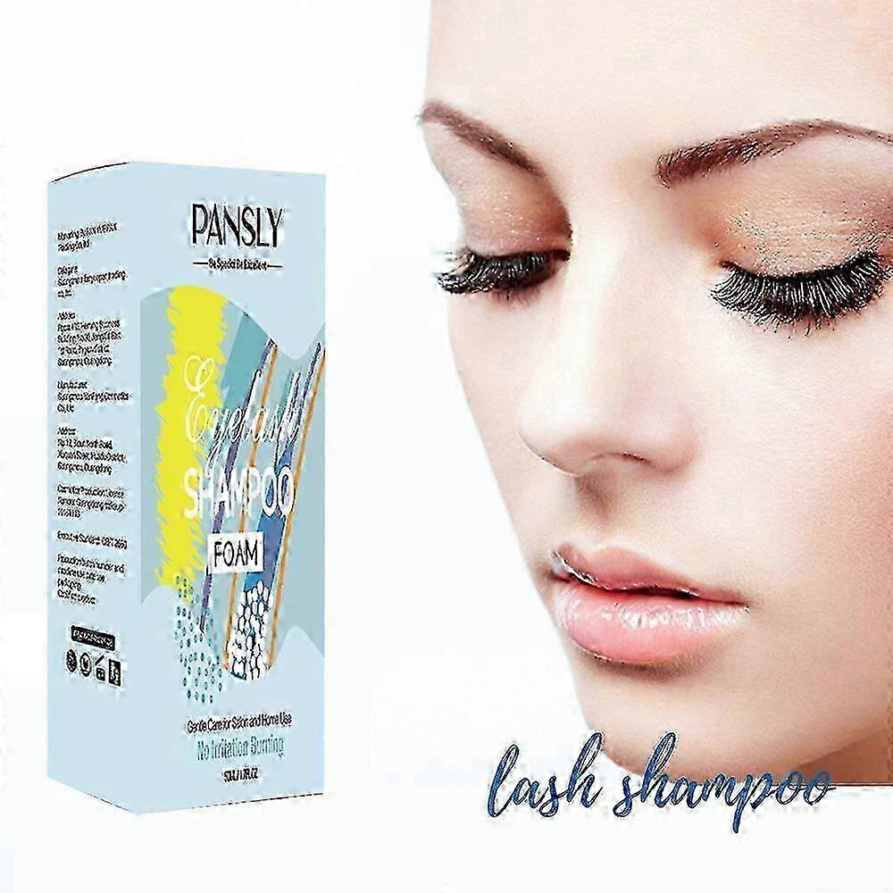 Eyelash Extension Foaming Shampoo Lid Lash Foam Cleanser 50ml Included Brushes
