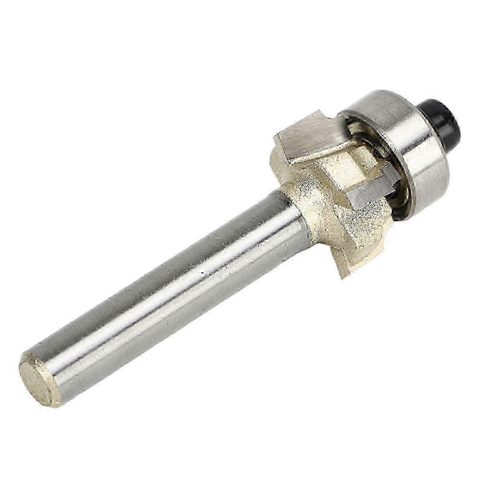 Edging Router Bit 4 Flute 1/4in Shank Professional Milling Cutter Edge Forming Round Over Router Bit for MDF