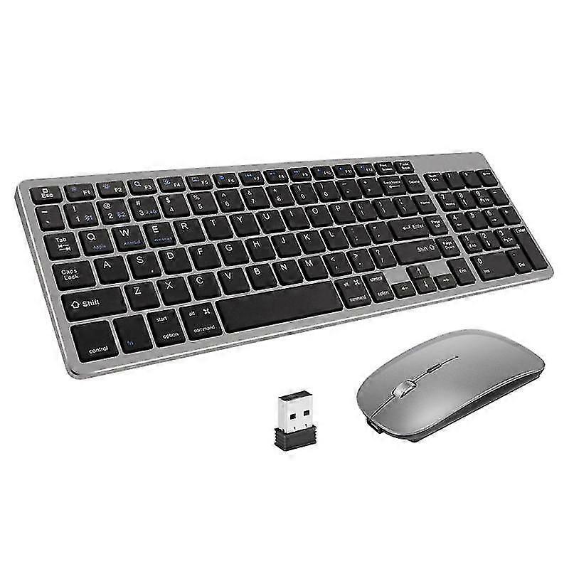 Dual-mode Keyboard And Mouse Set Universal Rechargeable Wireless Keyboard Mute Mouse Wireless