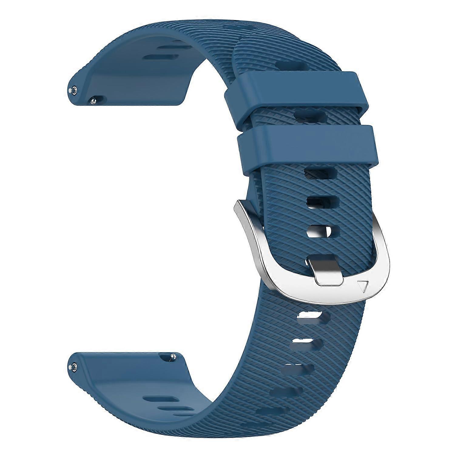 Replacement Strap Compatible with Forerunner 265S 255S, Venu 2S, Vivomove 3S, Vivoactive 4S 18mm Silicone Band Blue