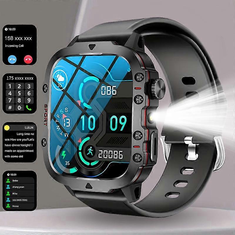 Smart Watch with LED Light, wireless calling /dial, Multi-Sport Modes, Call & Message Alerts, Custom Wallpaper, Compatible with iOS/android