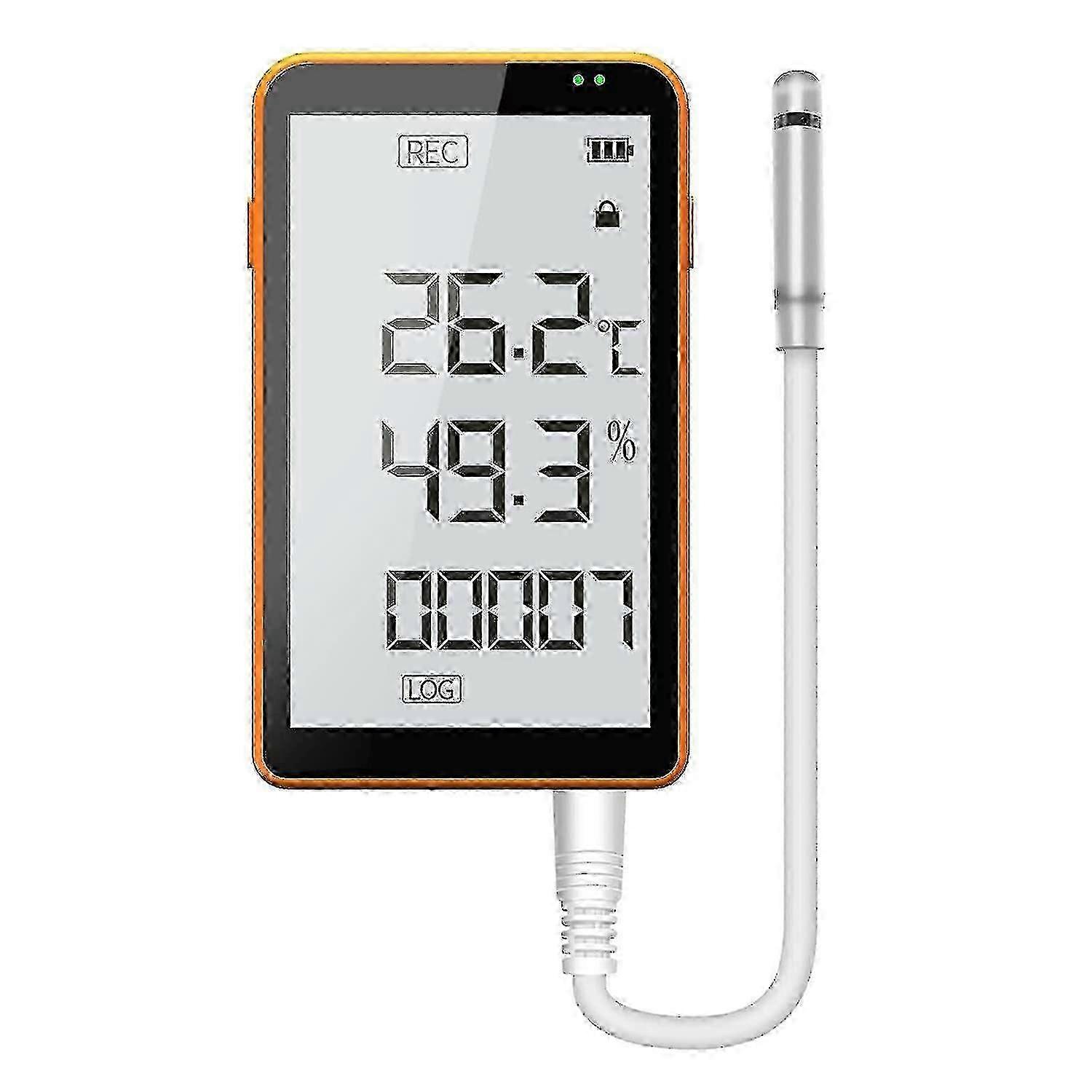 Digital Temperature & Humidity Recorder with Removable Buffer Probe: Advanced Thermometer for Refrigerators (New Stock)