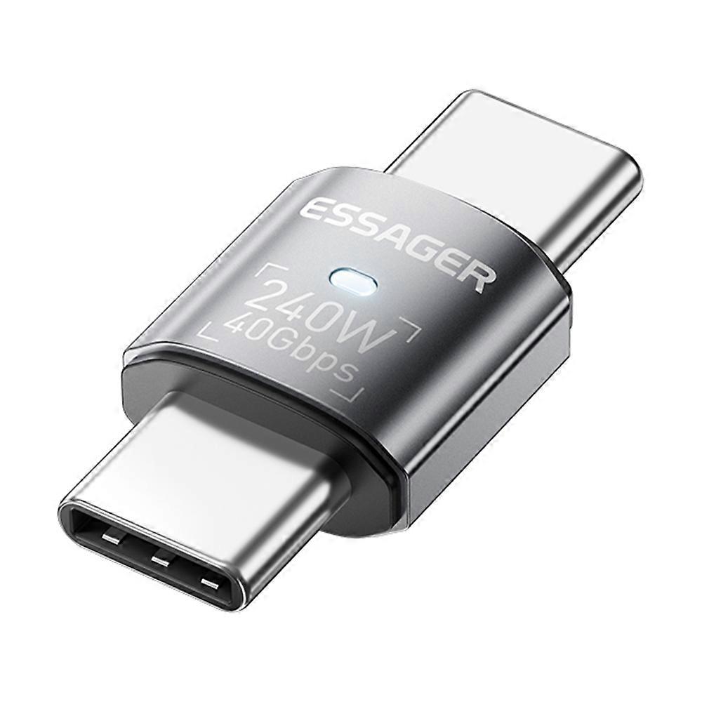 ESSAGER USB4.0 Data Adapter for Micro USB to Type-C 40Gbps Data Transfer 240W PD Fast Charging Adapt
