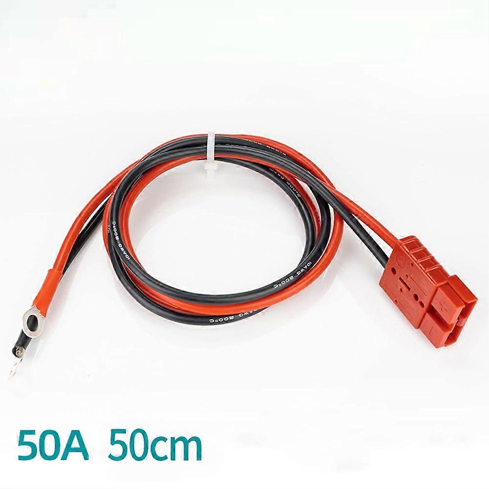 Mosiee 50A For Anderson Plug Lead to Lug M8 Terminal Battery Charging Connector Cable