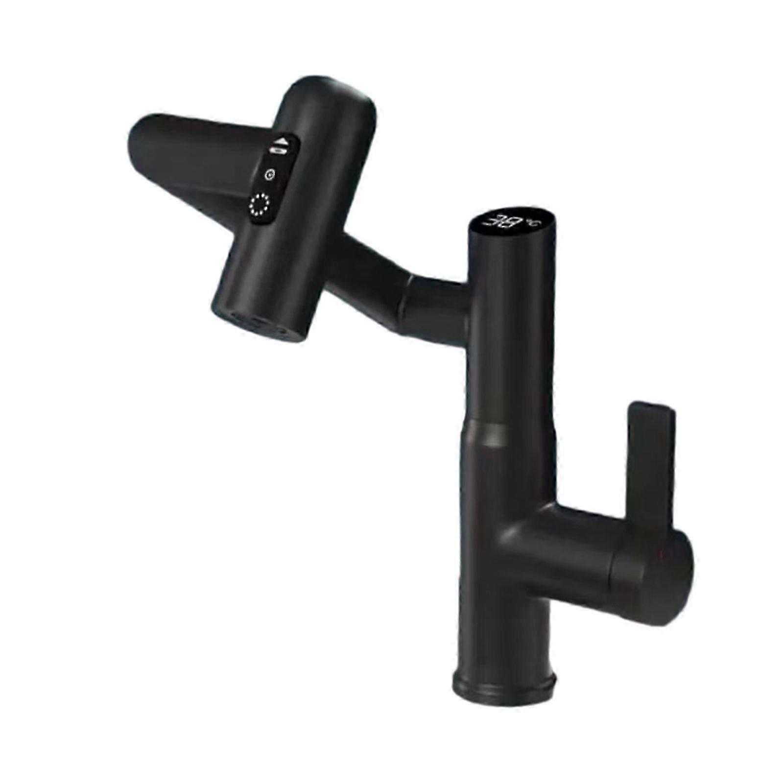 3-speed adjustable digital faucet for home bathroom with rotatable display