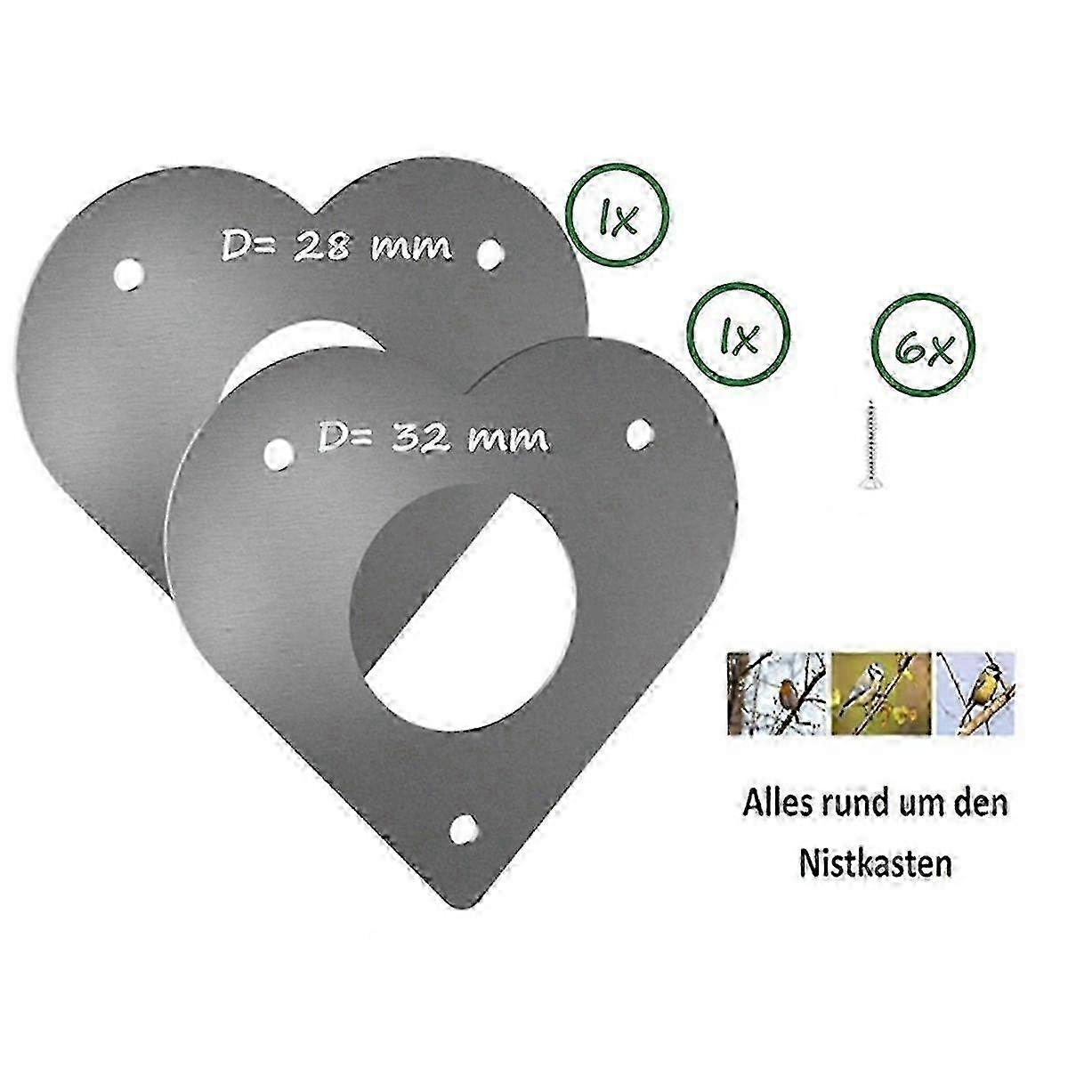 Woodpecker Protection for Nesting Box and Bird House - Extra Safe Flight Hole Protection for Nestin