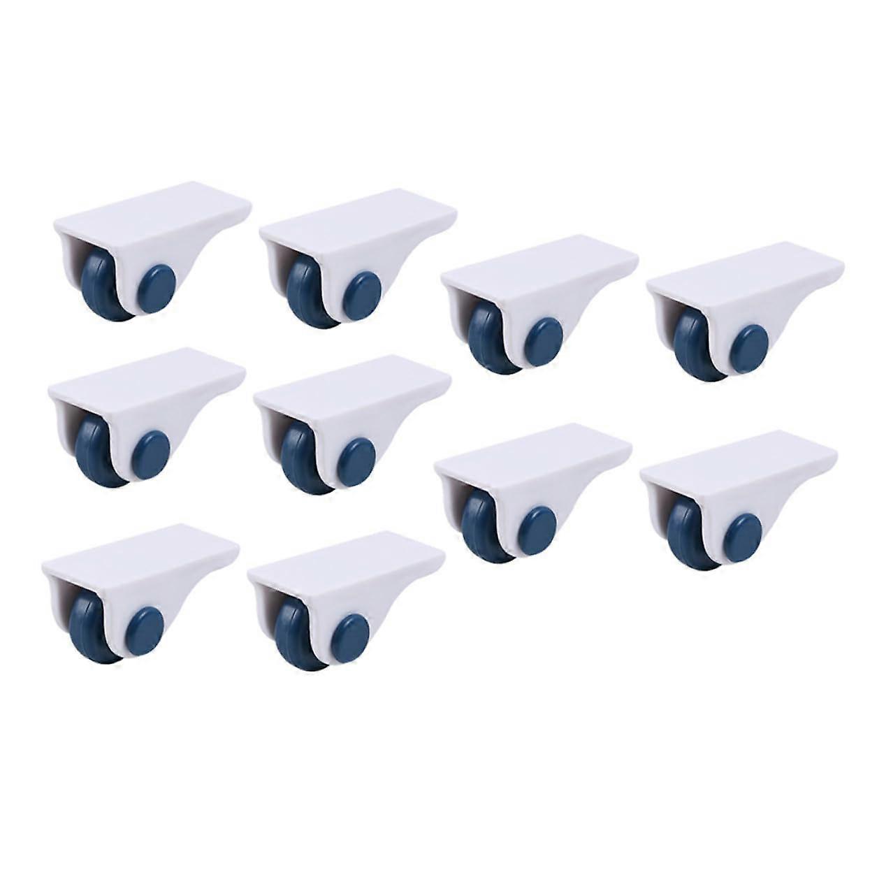 8Pcs SelfAdhesive Swivel Caster Wheels for Storage Boxes and Furniture, Stickon Rollers