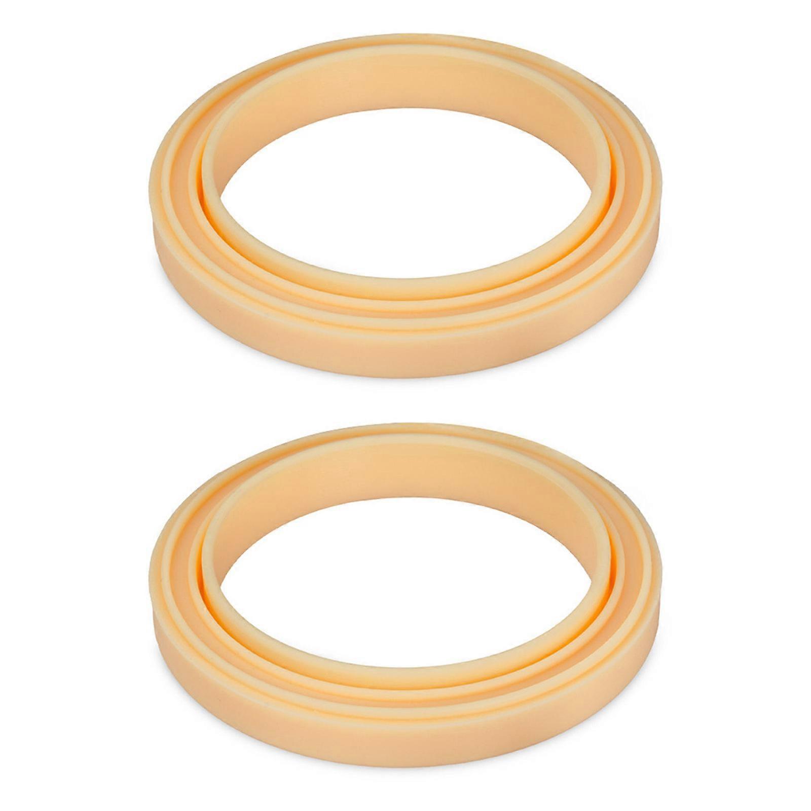 2Pieces Coffee Maker Seal Rings Silicone Texture Fully Automatic Coffee Machine Spare Part Coffee Machine Accessories Multicolor