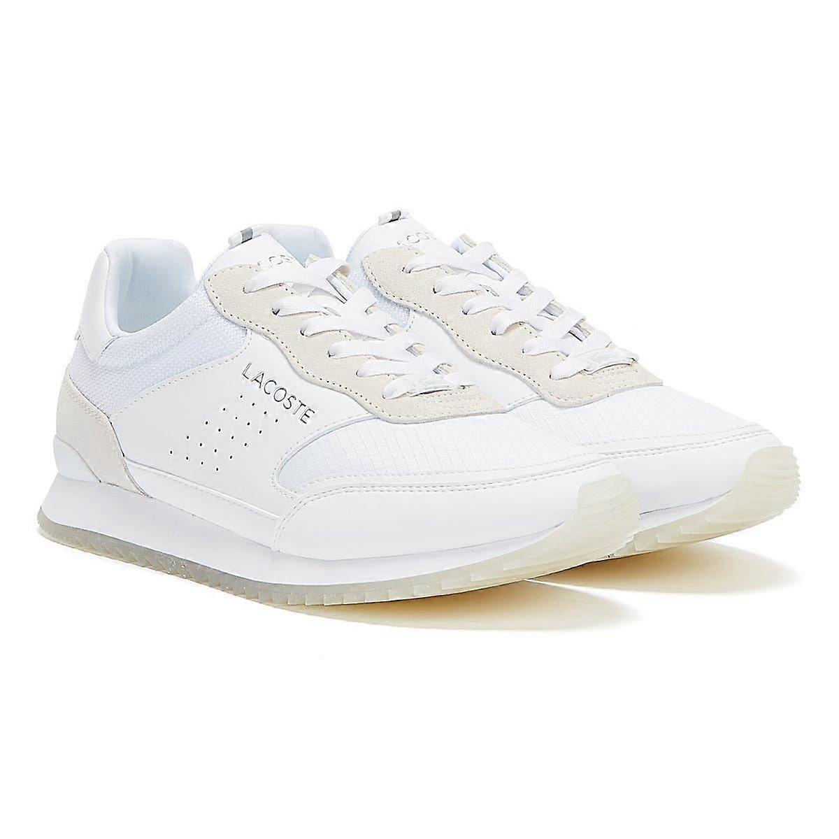 Lacoste Partner Luxe Mens White Trainers
