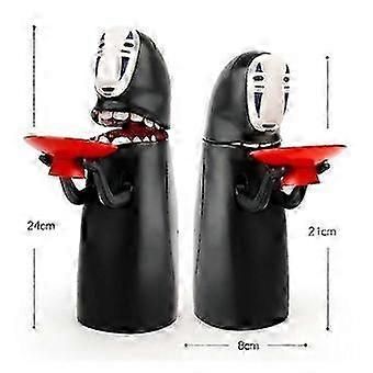 Faceless Man Piggy Bank, Electronic Automatic Coin Swallowing Ghost Figure Saving Box with Music