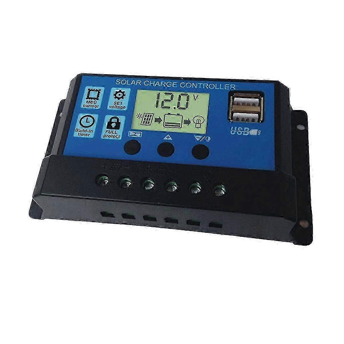 Charge Controller 24v10A Batterijlader Hd Display Controller USB-uitgang