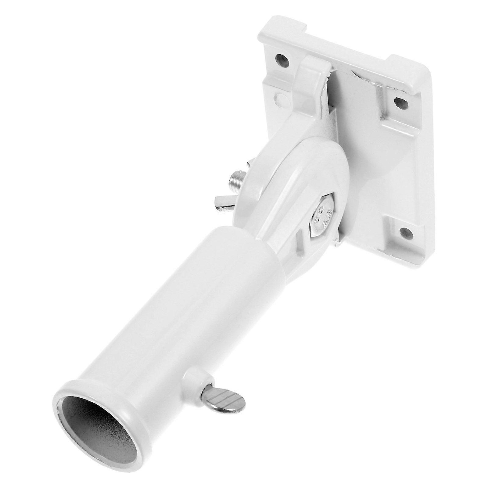 1 uppsättning flaggstångsbasstativ utomhusväggar Flaggstångsstativ Stånghållare i flera riktningar Monteringsfäste för flaggstångsfot Justerbar flaggstångsbas Vägg i metall Flaggstång