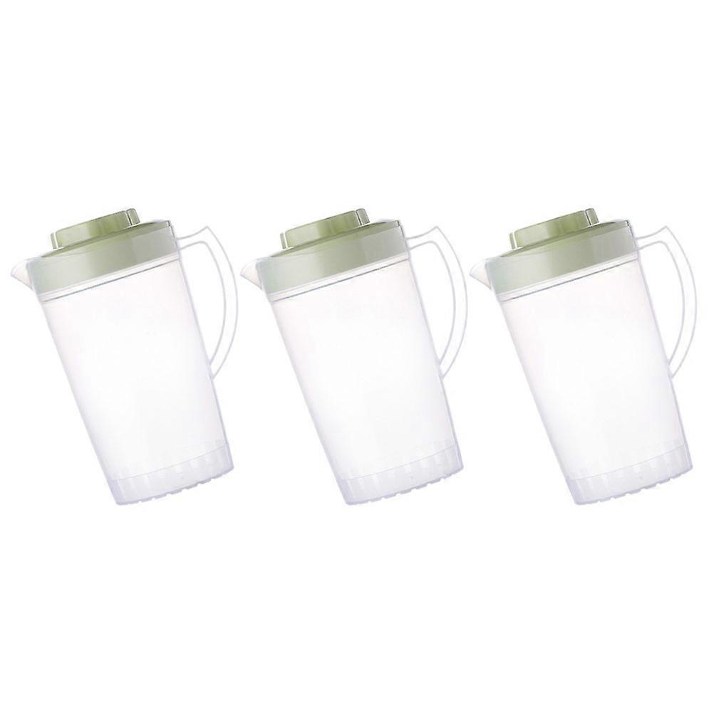 Cold Water Pitcher Green Water Pitcher for Storage 3Pcs PP Material