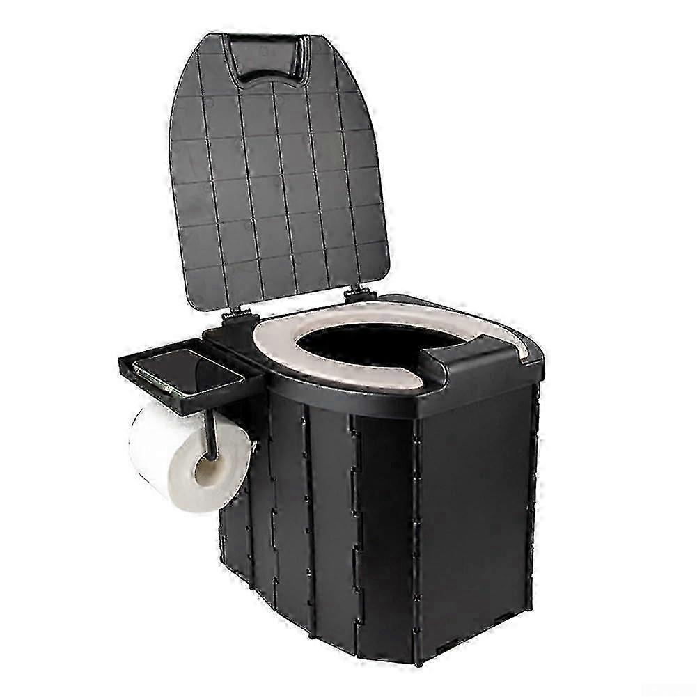 Multifunctional Toilet with Lid, Suitable for Camping, Indoor, Waste Disposal, Compact and Easy to Carry