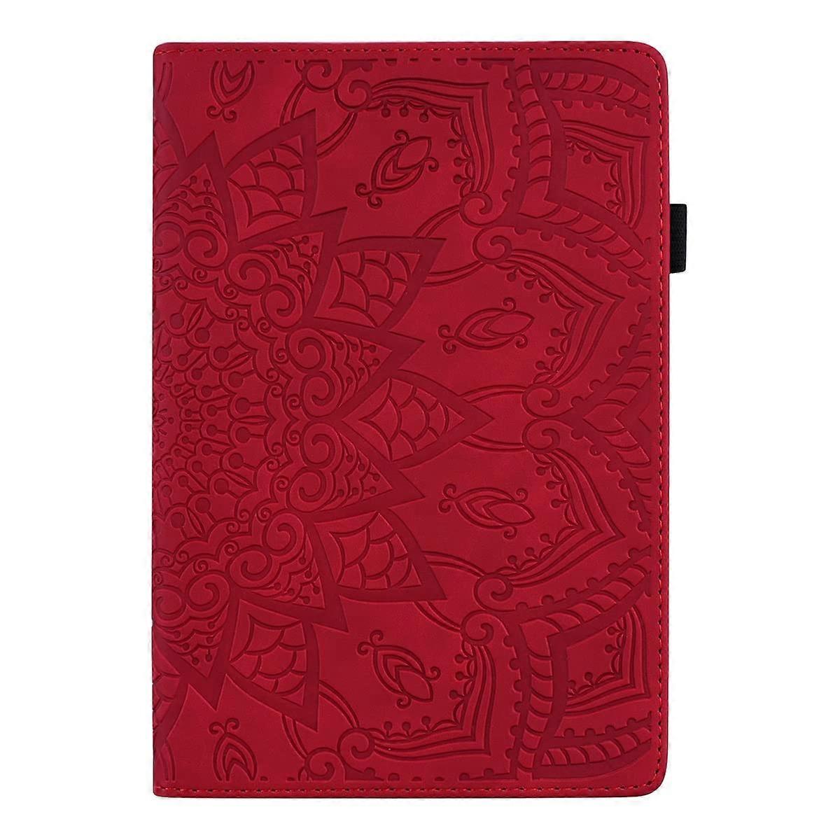 Tablet Case for Tab P12 and Tab Pad Pro 12.7 Inch PU Leather Slim Flip Stand with Card Slot Red