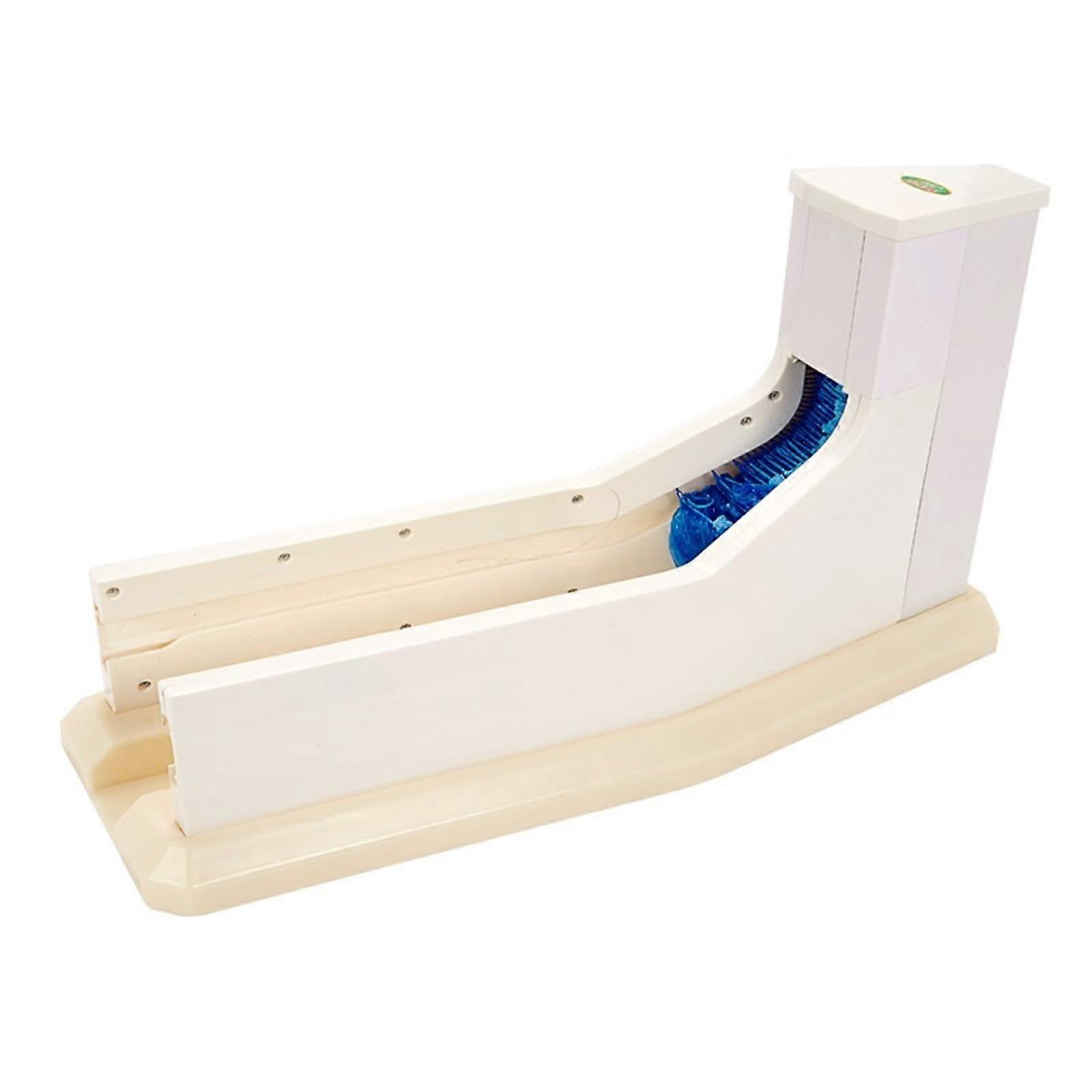 Automatic Shoe Cover Dispenser Machine for Home Office Continuous Use with White Foot Covers